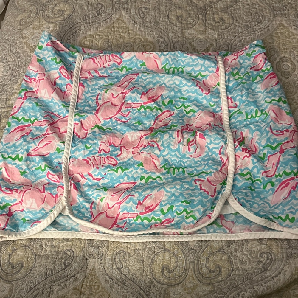 Lilly Pulitzer Pink and Blue Lobster Mini Skort